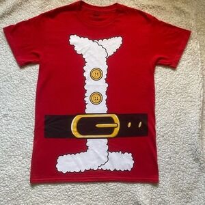 Funny Christmas Elf Graphic T shirt size S